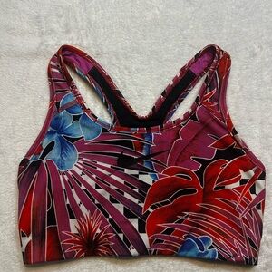 Nike Swoosh Hyper Floral Sports Bra Size Large